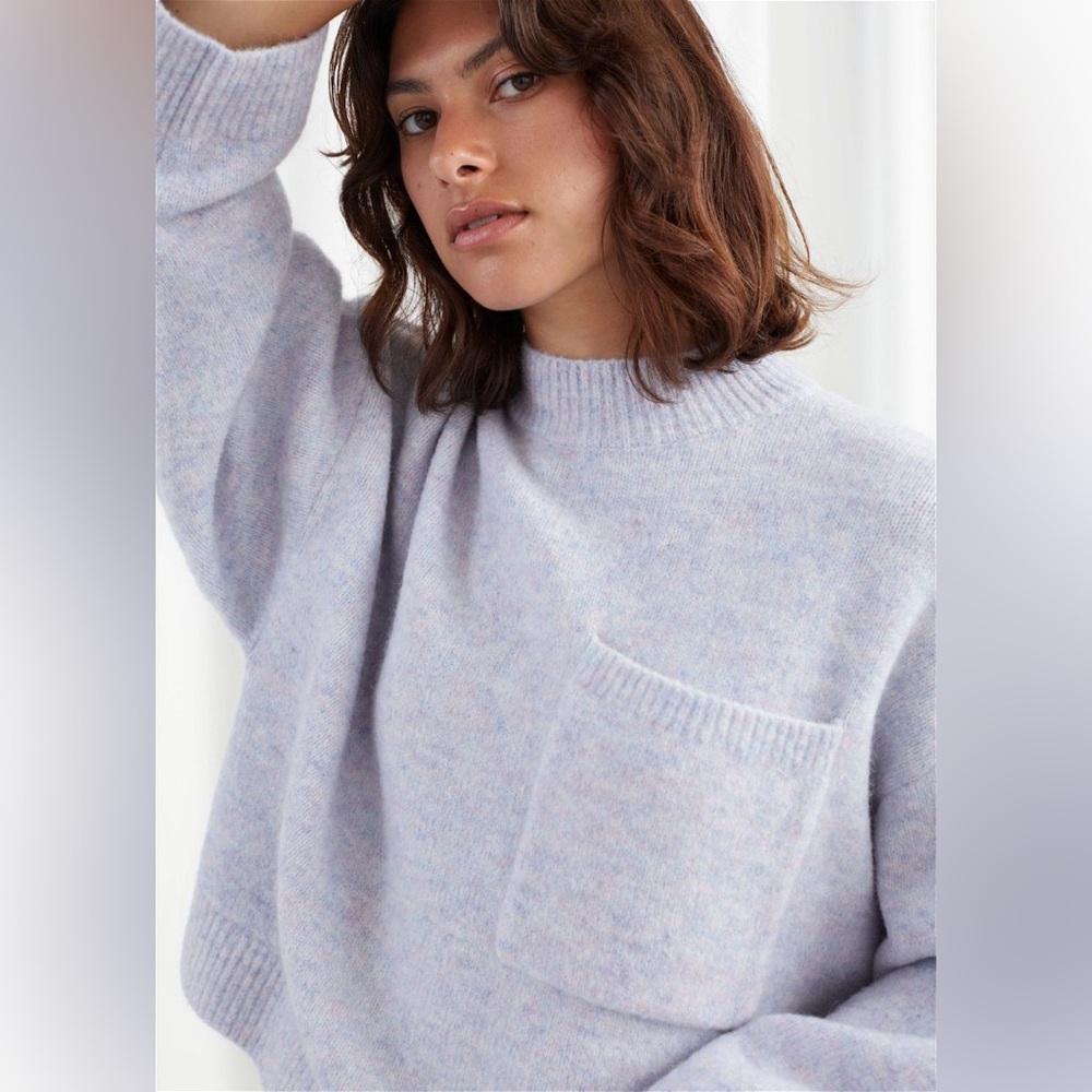 &Other Stories Chest Pocket Knit Sweater (XS)